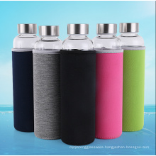 Ecofriendly Glass fruit sport handy bottle,heat resistant water bottle